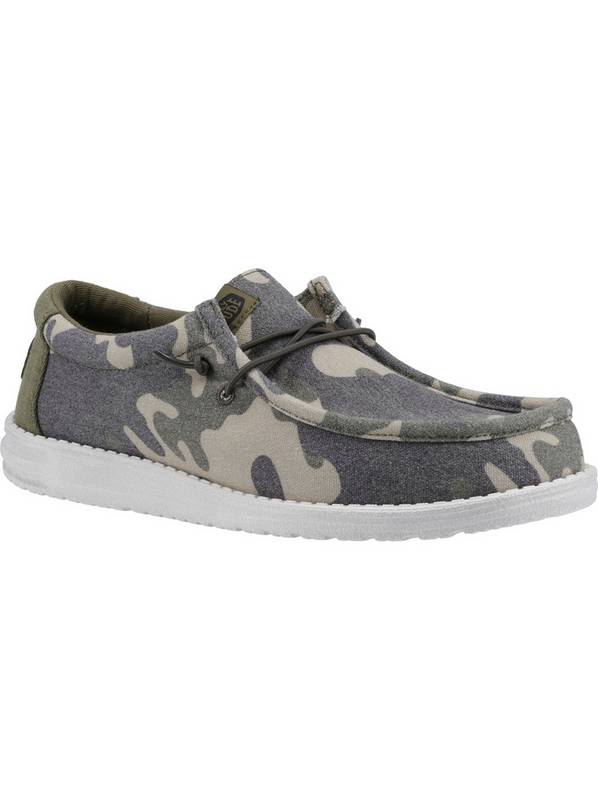 HEYDUDE Wally Washed Camo Shoe 10